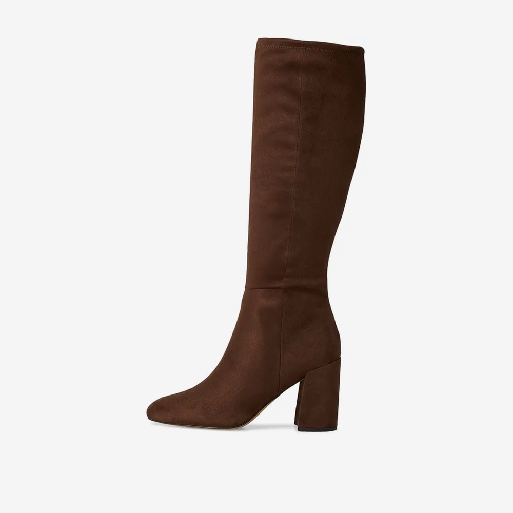 Steve Madden Brown Faux Suede Lizabeth Boot